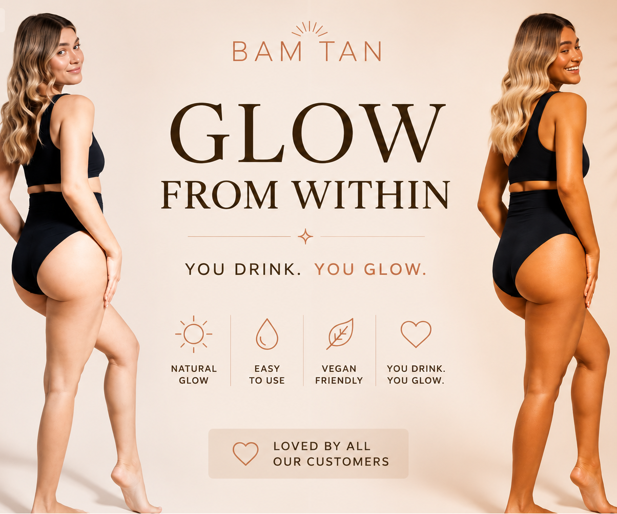 Bam Tan Sunless Tanning Drops improves skin tone